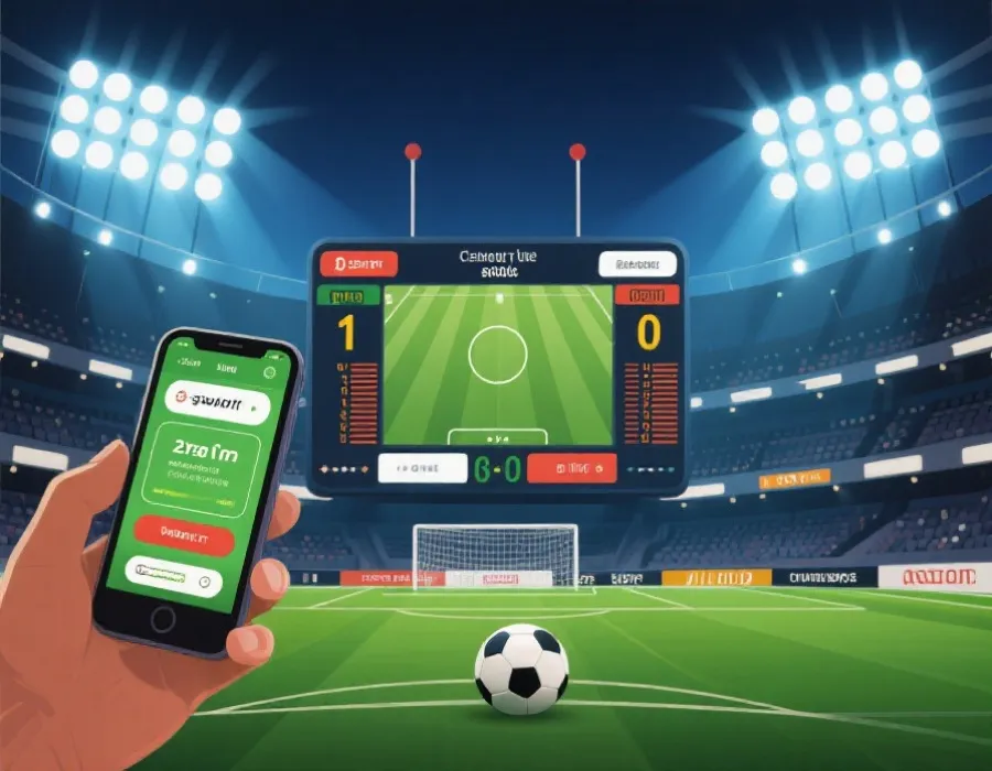 世界盃比分直播介面示意