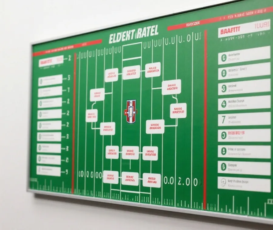 世界盃淘汰賽賽程板示意圖