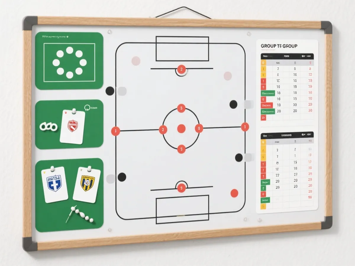 世界盃分組排名與賽程分析示意圖